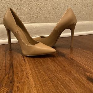 Tan pumps